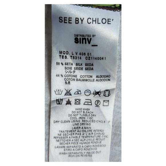 See By Chloe Silk Blend Floral Print Mini Dress - Picture 7 of 7